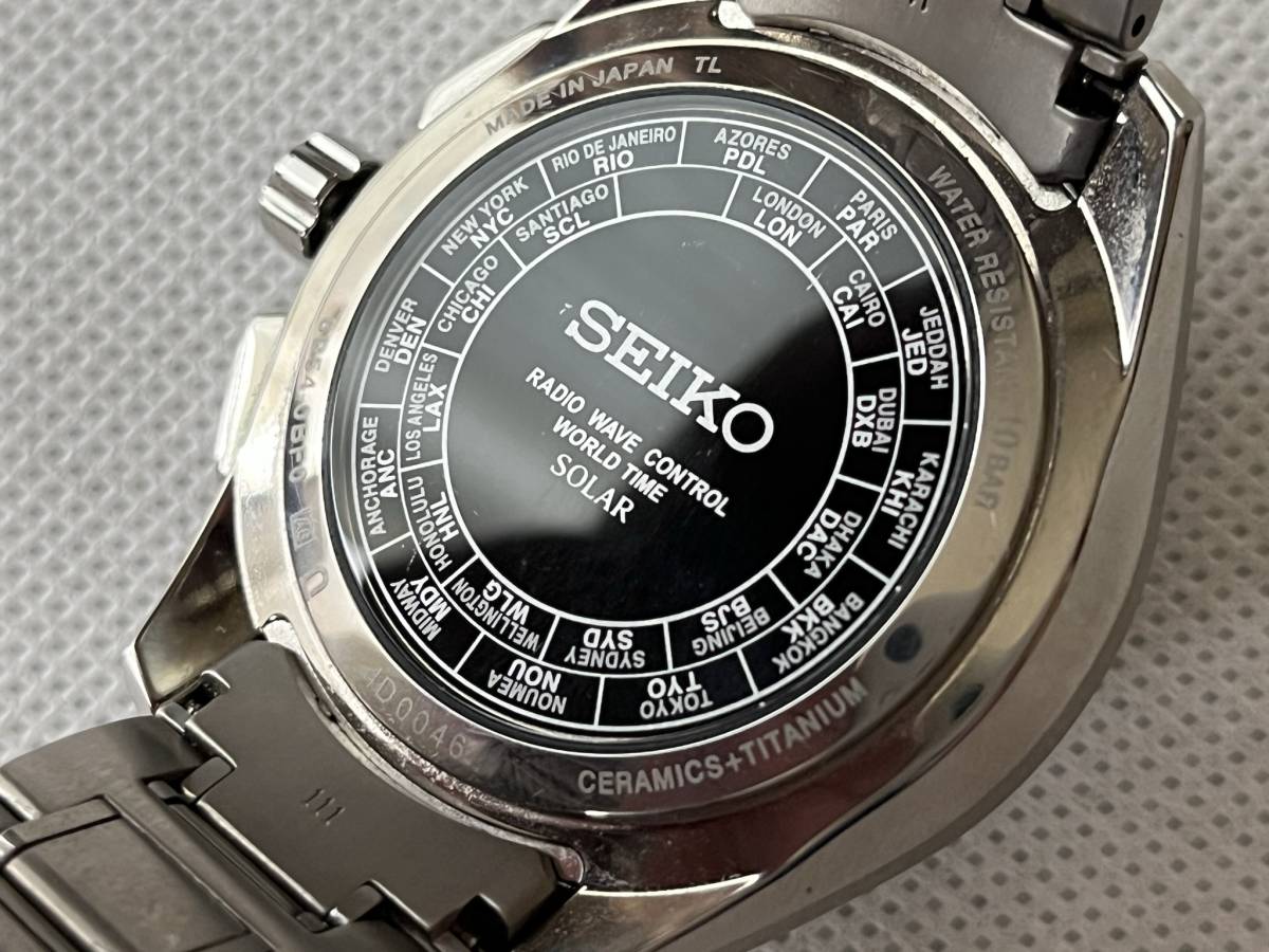 美品 SEIKO セイコー BRIGHTZ ブライツ 腕時計 メンズ SAGA179 黒文字
