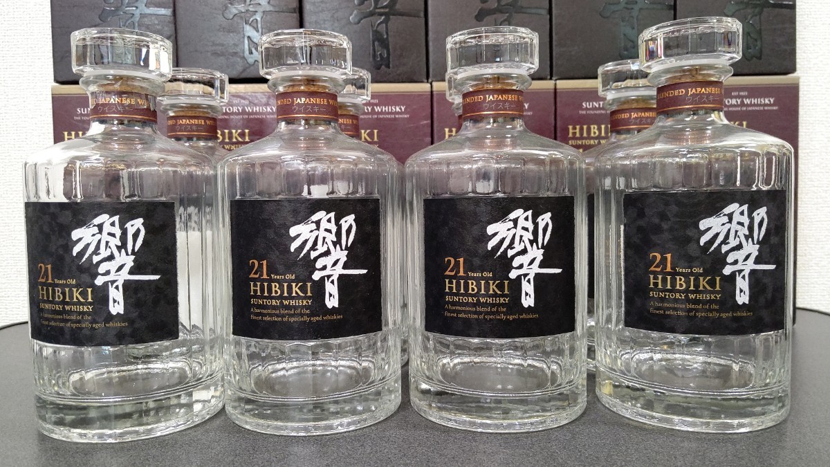 響21年 空瓶+化粧箱12本セット 響21年 SUNTORY サントリーウィスキー