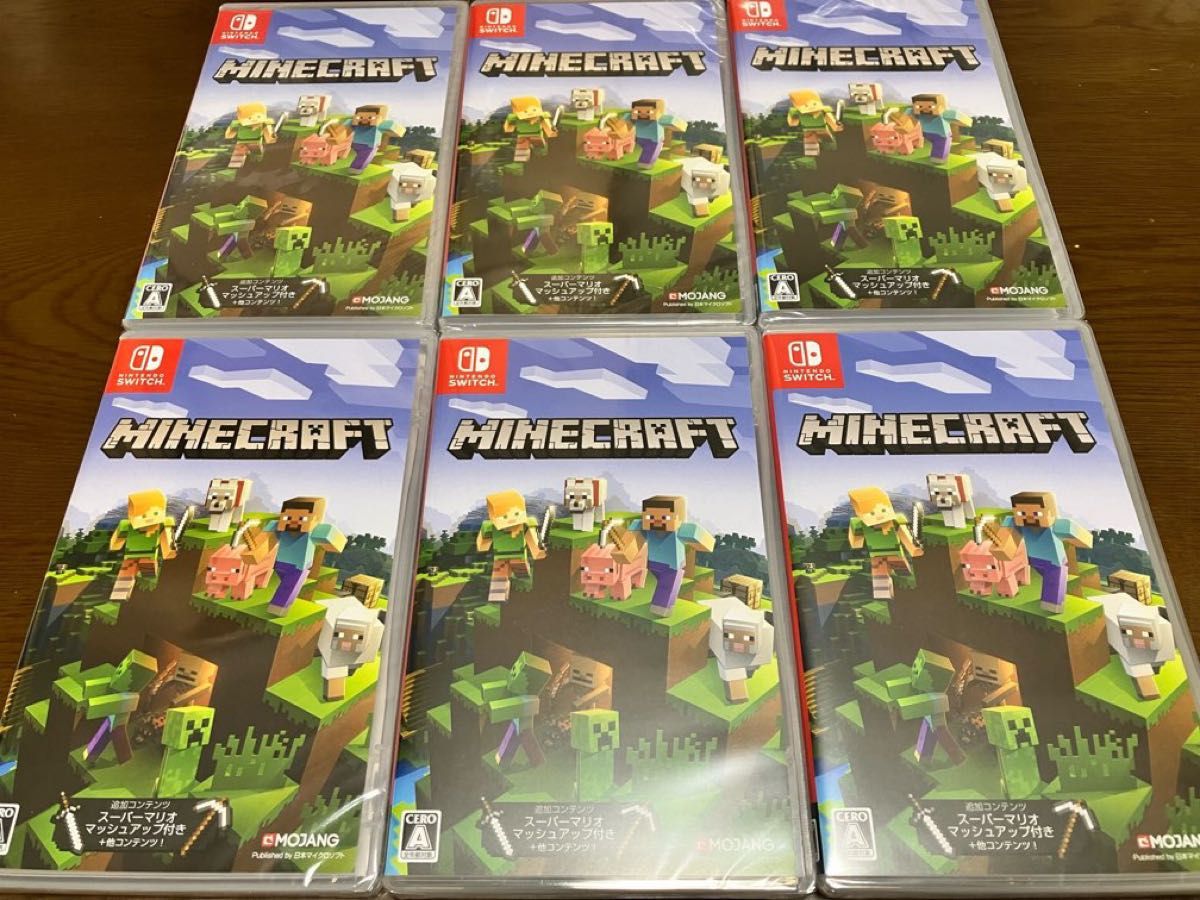 新品未開封 NINTENDO Switch マインクラフト 6点 まとめ売り 新品未開封 NINTENDO Switch マインクラフト 6点 まとめ売り
