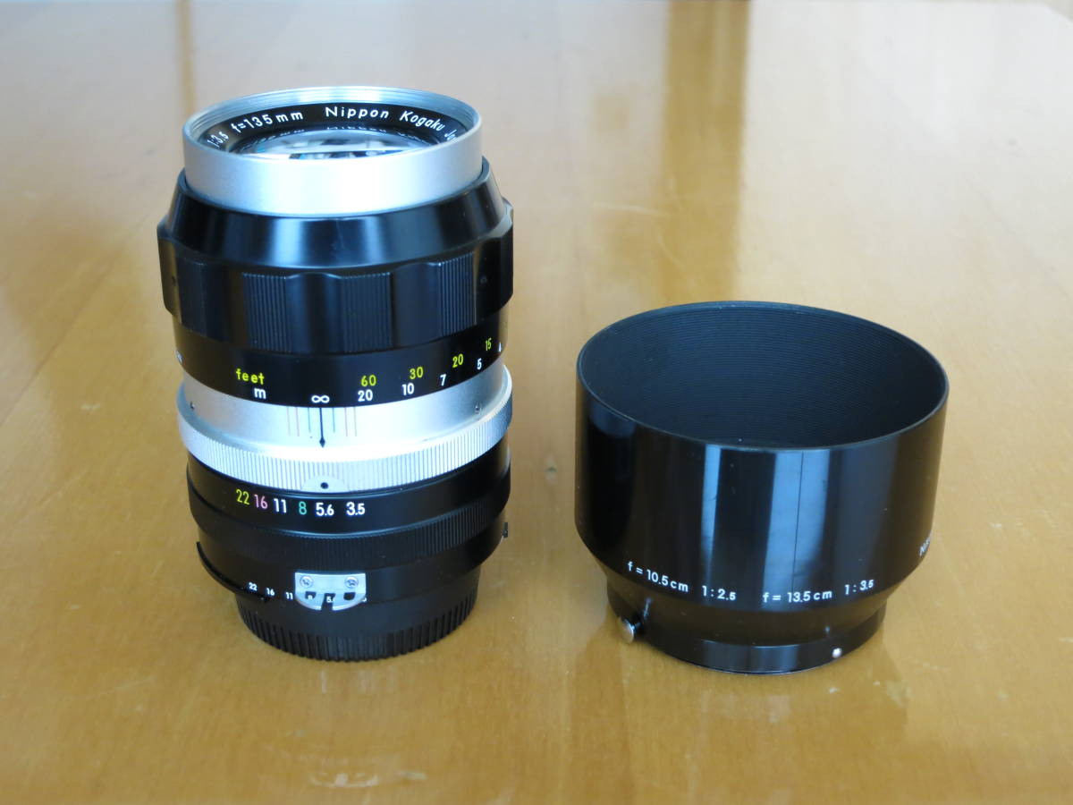 極美品】Nikon NIKKOR-Q Auto 135mm F3.5 Ai改 専用フード付き | kryss