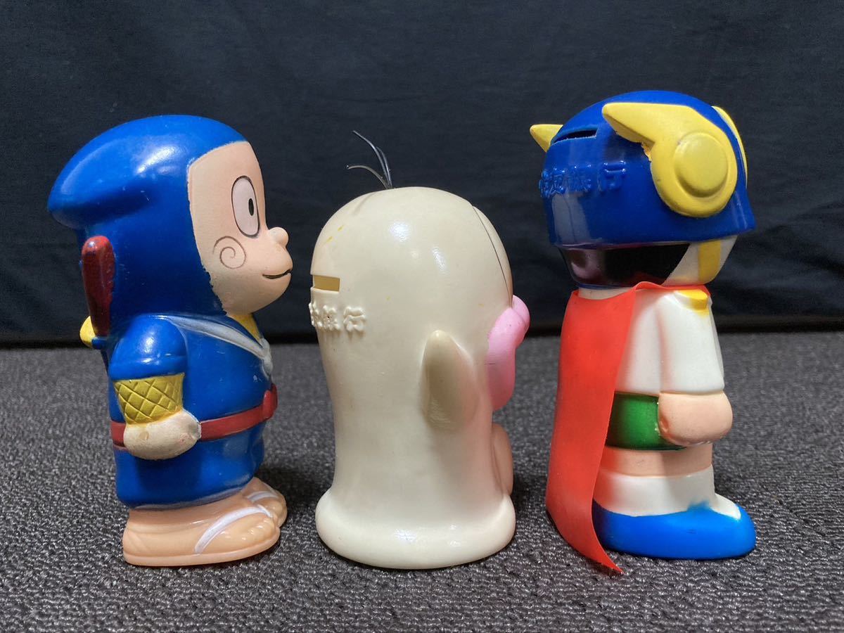 当時物 忍者ハットリくん オバケのQ太郎 パーマン 貯金箱 3点 まとめ