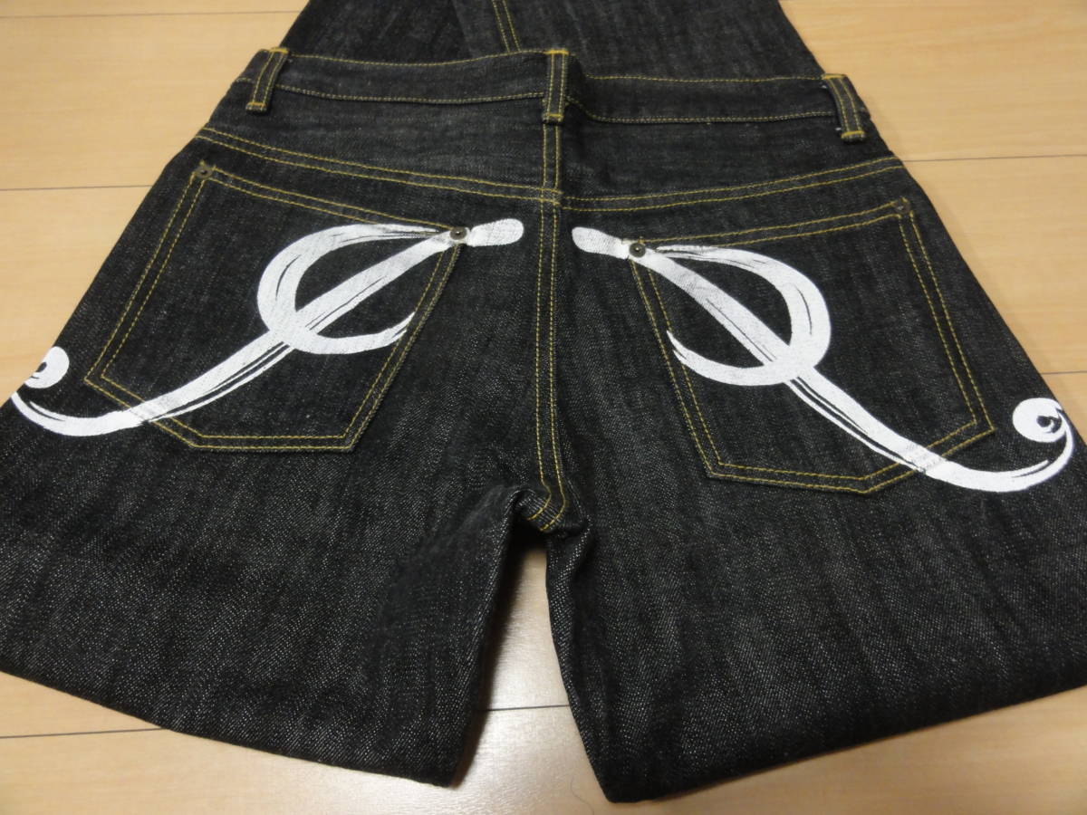  cheap made in Japan rare *SETEL EN JADE(seteru Anne Jade )*. color Denim ground * open button & paint with pocket design jeans 44 W80cm rank 
