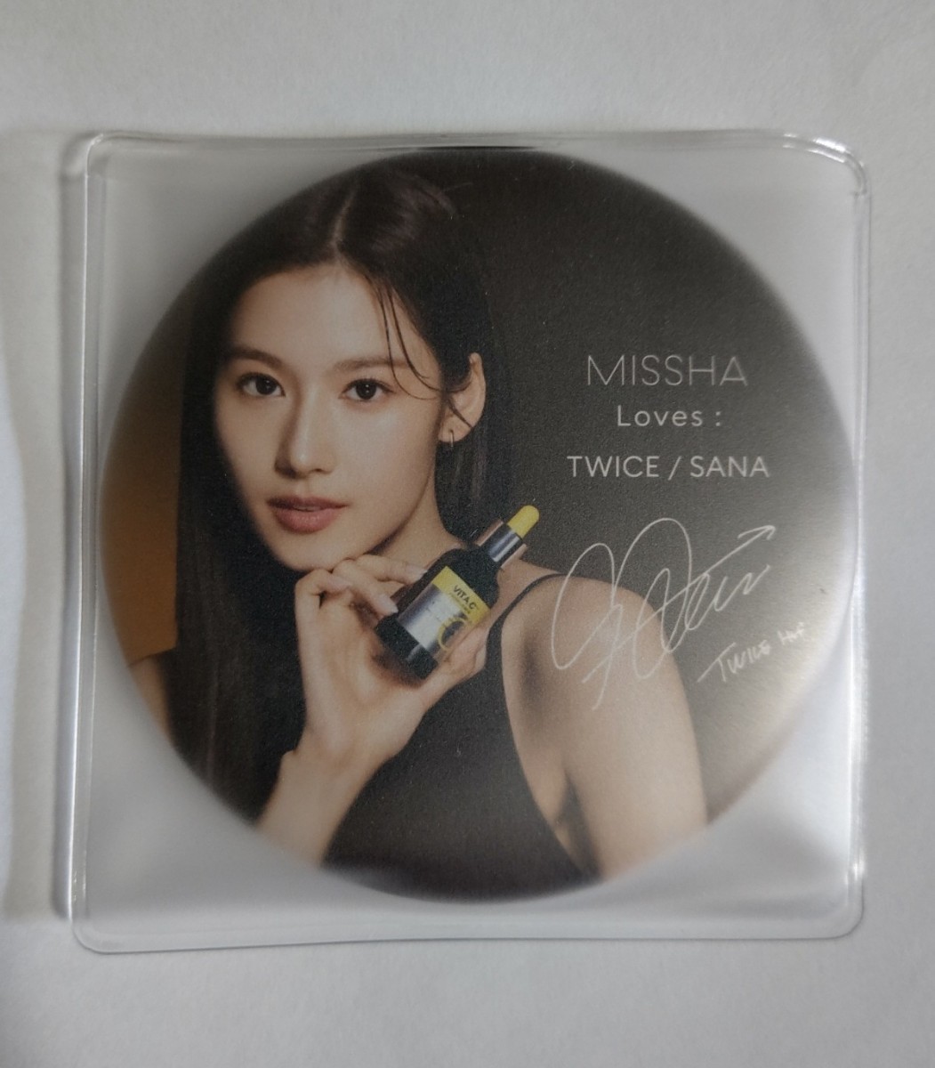 TWICE MISSHA ミシャ トレカ 缶ミラー サナ_画像4