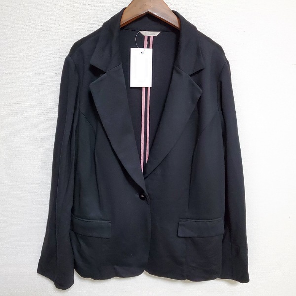 #anc rose Tiara Rose Tiara jacket 50 black back design single button large size lady's [805207]