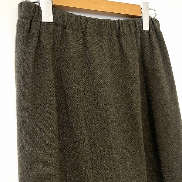 #wnc Jurgen Lehl JURGENLEHL skirt long wool L khaki lady's [757162]
