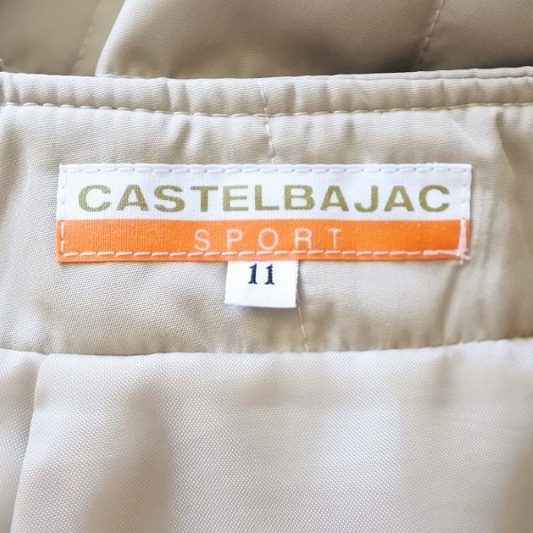 #wnc カステルバジャック スポーツ Castelbajac SPORT スカート 11 べージュ キルティング 刺繍 レディース [762820]_画像6