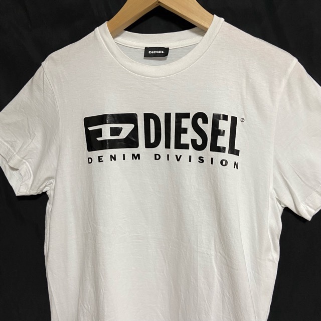 #snc ディーゼル DIESEL Tシャツ 16 白 黒 半袖 denim division ロゴ カットソー キッズ レディース [811574]_画像3