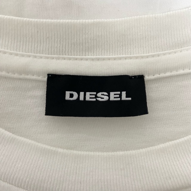 #snc ディーゼル DIESEL Tシャツ 16 白 黒 半袖 denim division ロゴ カットソー キッズ レディース [811574]_画像5