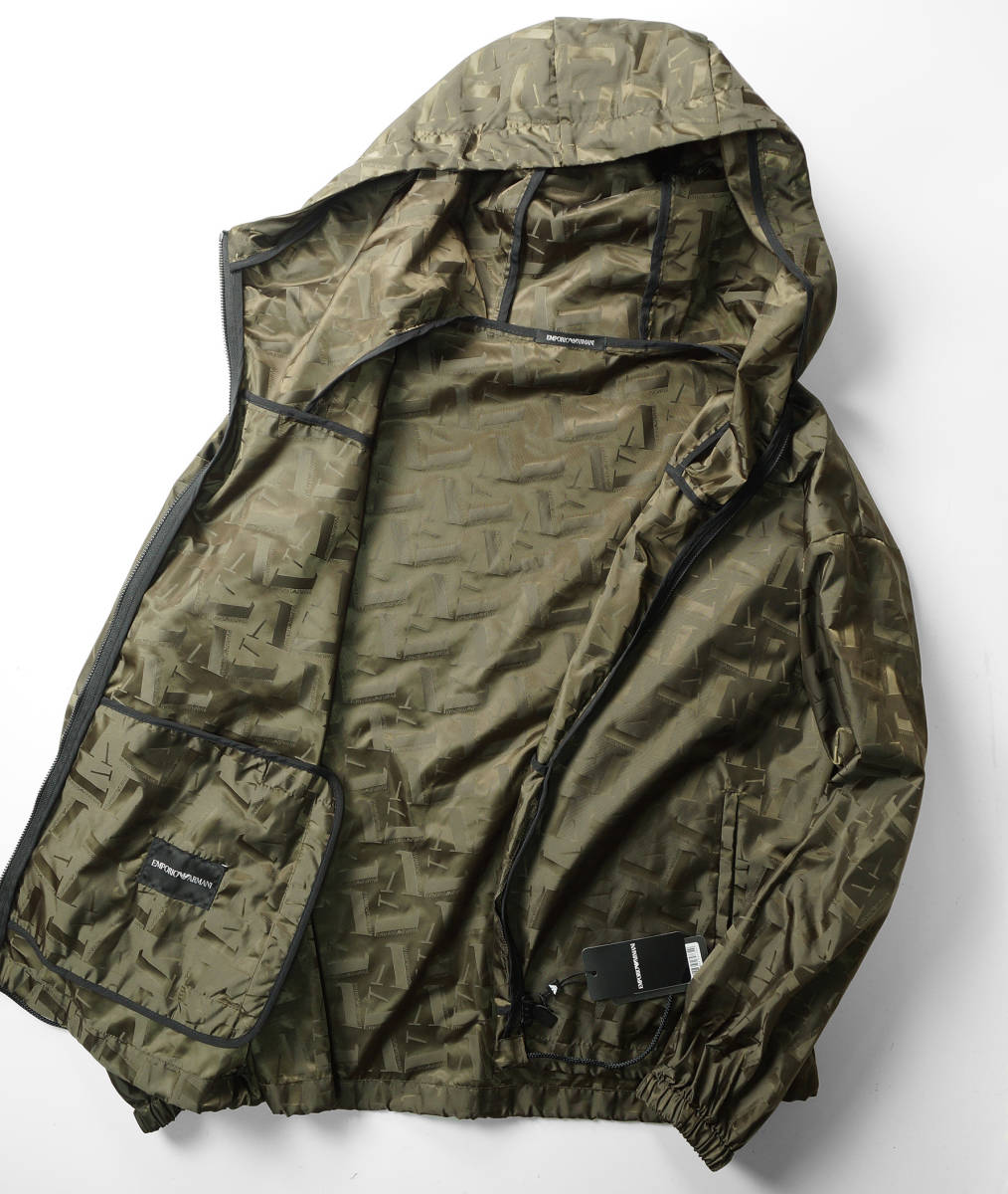 □新品11万【EMPORIO ARMANI】高級撥水ポリアミド総EAモノグラム