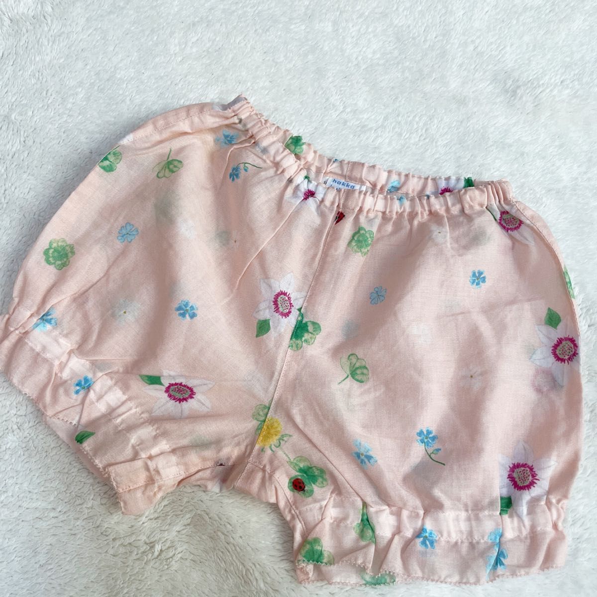 新品未使用 hakkababy ハッカベビー 花柄チュニックとパンツセットアップ タグ付き ノースリーブワンピース