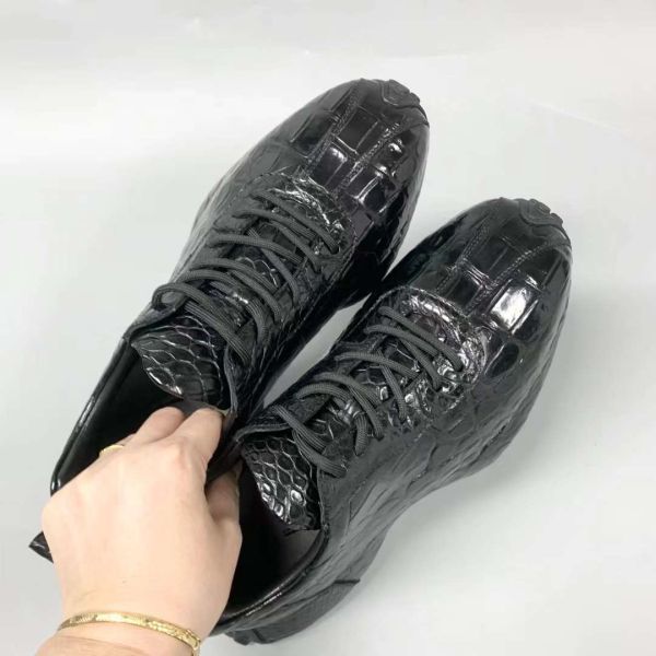  size selection possible wani leather crocodile original leather men's leather shoes light weight sneakers leather shoes walking shoes outdoor sport shoes 