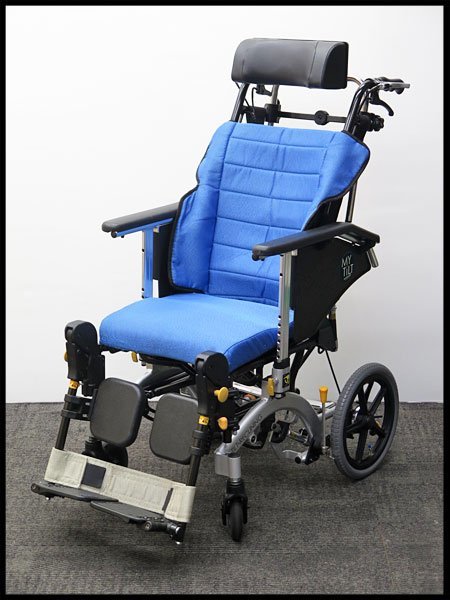 ○2021年製!美品! 松永製作所 ティルト&リクライニング車いす MH-CR3D