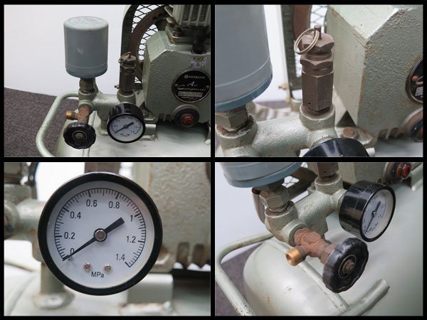 △J) HITACHI/日立工機 ベビコン エアコンプレッサー 0.4P-7T △J) HITACHI/日立工機 ベビコン エアコンプレッサー 0.4P-7T