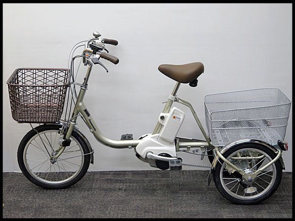 △超美品! パナソニック 電動アシスト三輪自転車 ビビライフ 大人用