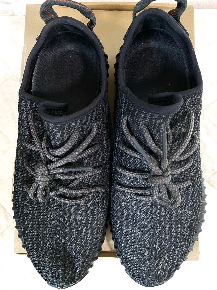 希少オリジナルモデル adidas YEEZY BOOST 350 Pirate Black 28.0cm イージーブースト カニエウエストの画像2