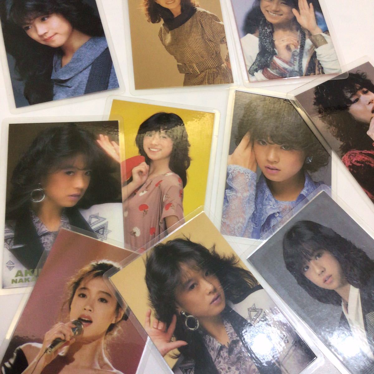 * Nakamori Akina / that time thing / Pro my do/ laminate / Showa era idol / Showa era singer / idol / set sale / Showa Retro / retro / inspection * old car accessory * card 