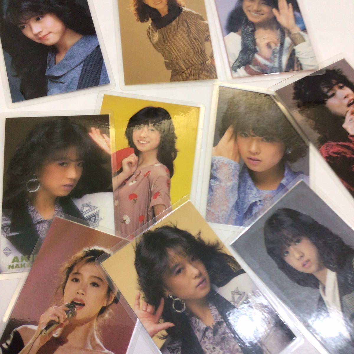 * Nakamori Akina / that time thing / Pro my do/ laminate / Showa era idol / Showa era singer / idol / set sale / Showa Retro / retro / inspection * old car accessory * card 
