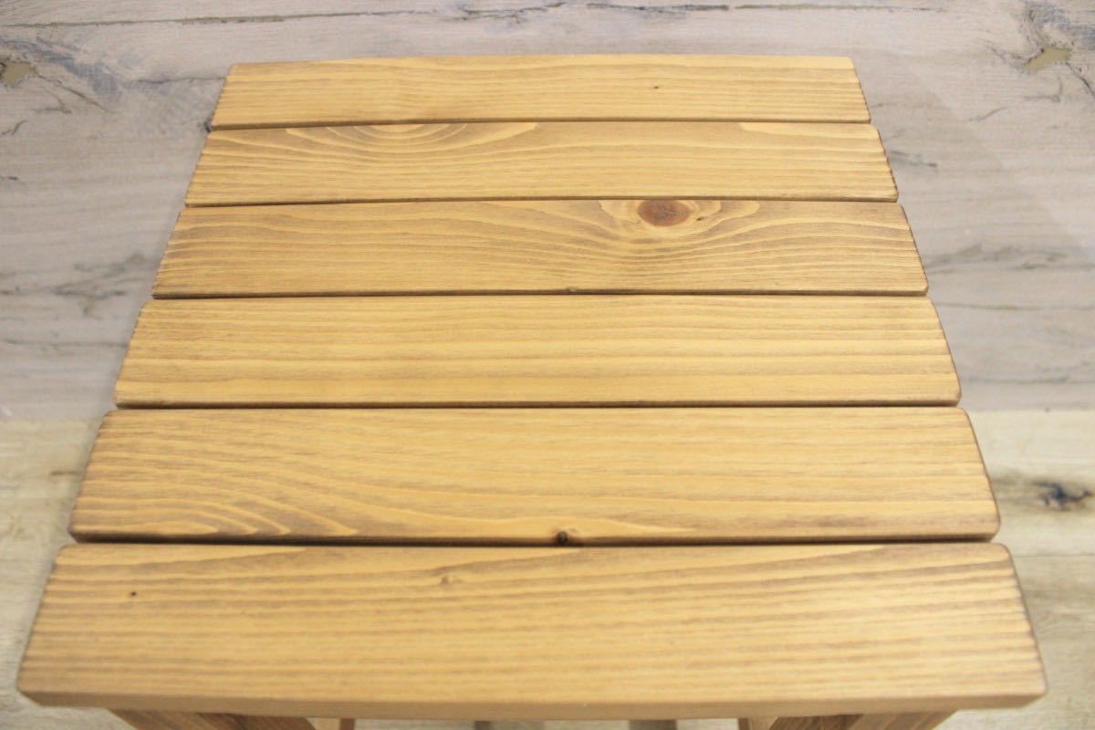 GMGN33B〇アロエ スツール 椅子 木製チェア サイドテーブル パイン材 北欧スタイル ナチュラル 関家具_画像5