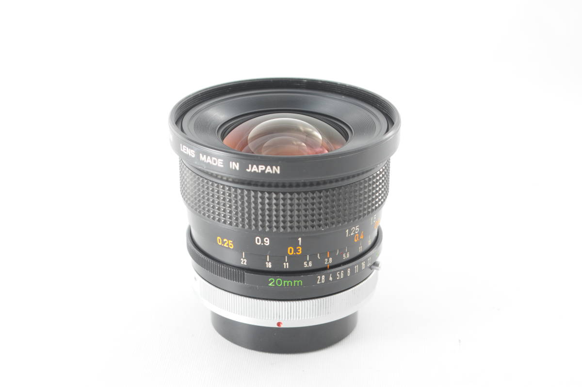 □希少・超美品□ Canon キヤノン FD 20mm F2.8 S.S.C. 単焦点・超広角