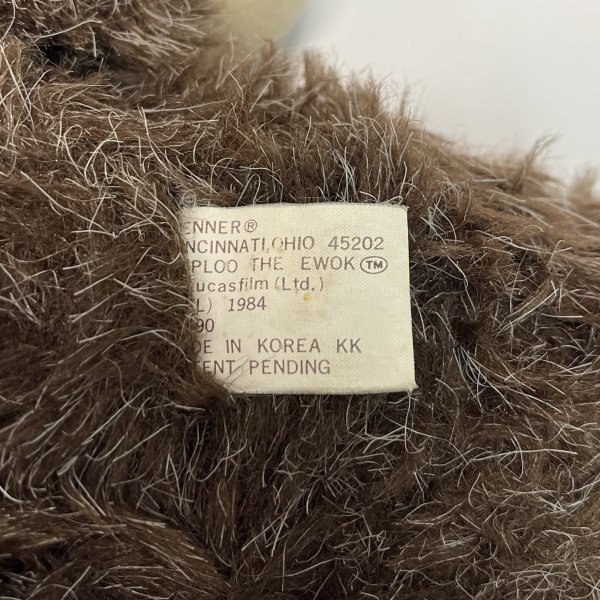 1984 Star Wars Ewok soft toy PAPLOO THE EWOK Old kena-Kennerkena-