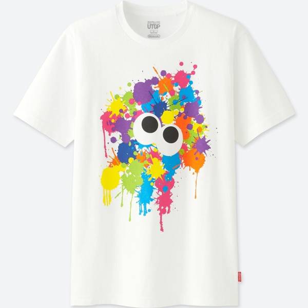 ラスト2点★ 新品 任天堂 スプラトゥーン ユニクロ Tシャツ Mサイズ ペンキ イカ ゲーム スマブラ ニンテンドースイッチ ヒカキン ゲーム_画像1