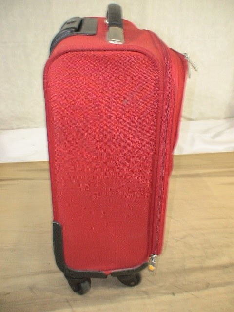 2579　FLEXEED　赤 スーツケース　キャリケース　旅行用　ビジネストラベルバック_画像4