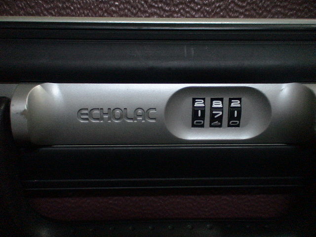 2908 ECHOLAC 紫 ダイヤル スーツケース キャリケース 旅行用 ビジネストラベルバックの画像7