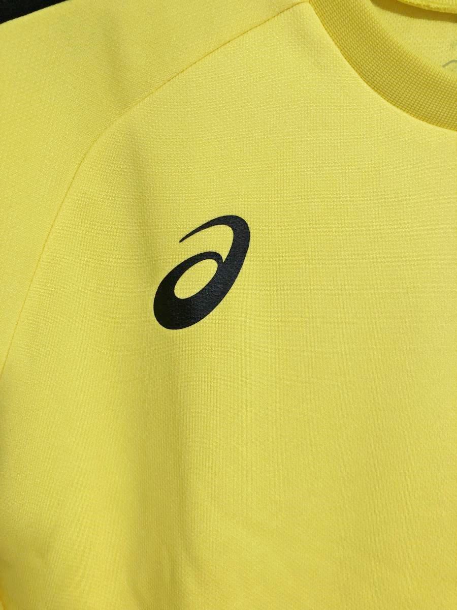*** новый товар![ большой размер ]asics ( Asics ) длинный рукав голкипер рубашка локти часть . накладка есть (2XL) яркий желтый ***