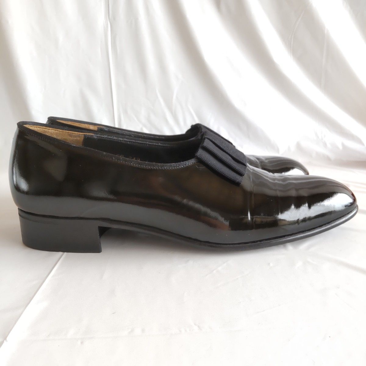 【DIOR】☆大きなリボンが可愛い☆ Diorissimo ローファー 美品 Dior ディオール オペラシューズ 25cm リボン エナメル 黒