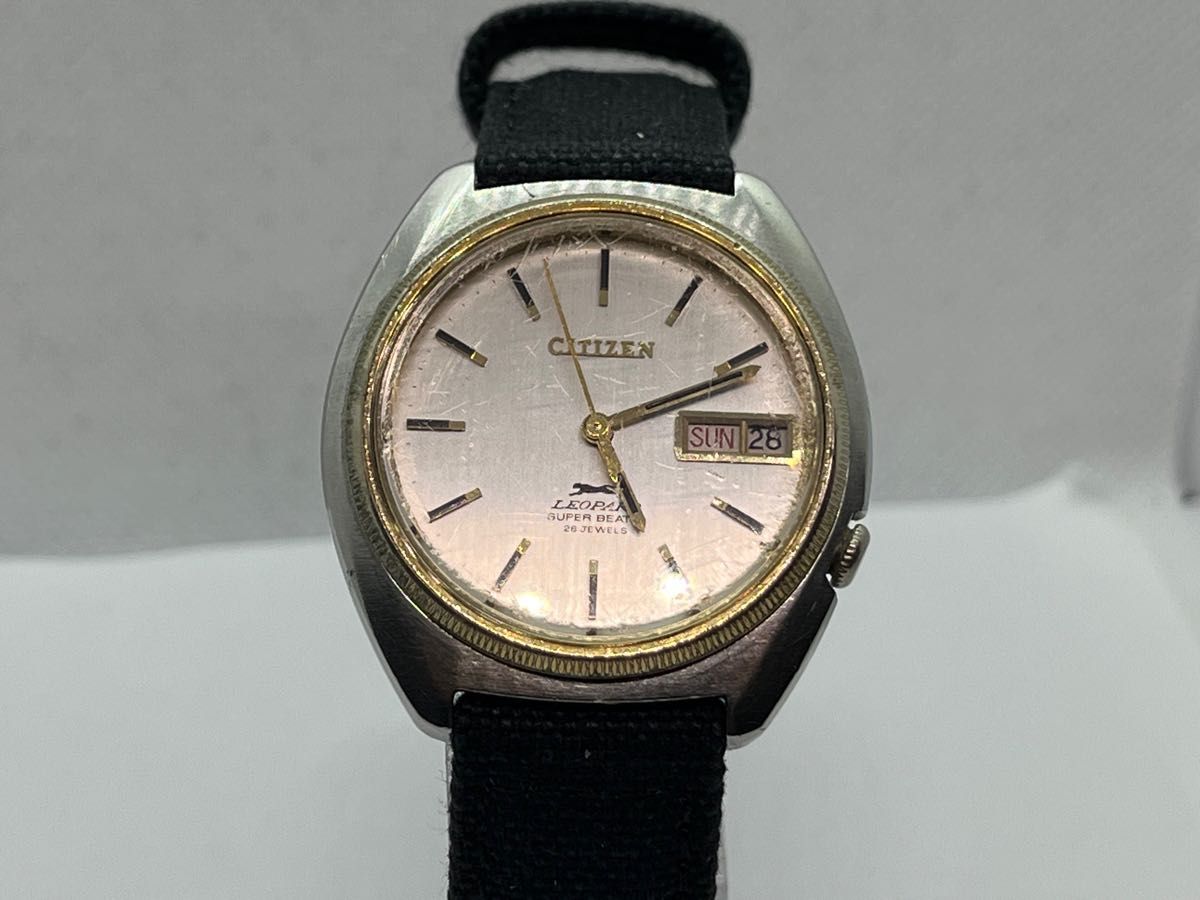 シチズン　レオパール　28800振動 26石 自動巻　 紳士腕時計《1971年製》