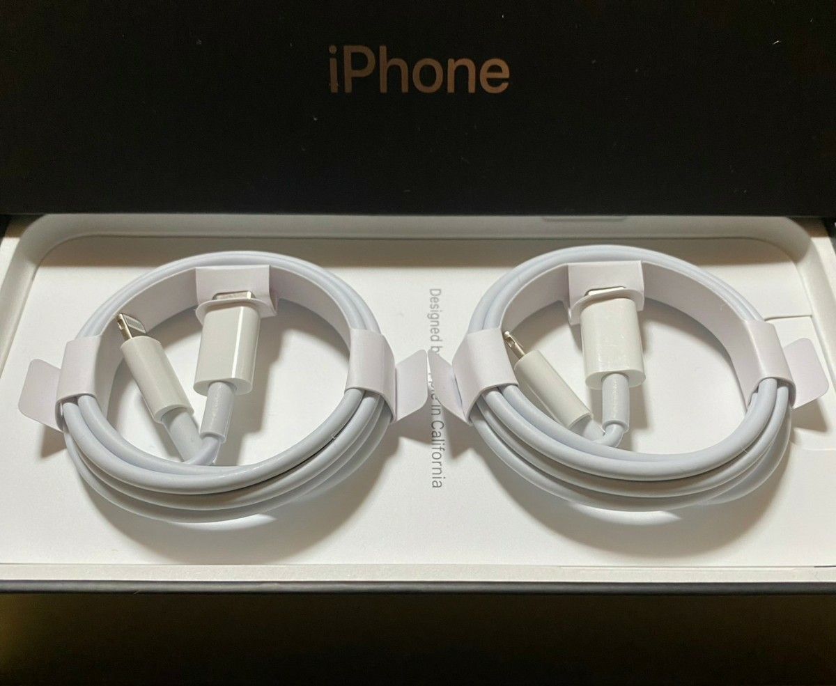 iPhone充電器 タイプCライトニングケーブル 1m 2本セット 純正同等品 Apple|PayPayフリマ Apple 純正同等品 iPhone ライトニングケーブル 充電器 タイプA