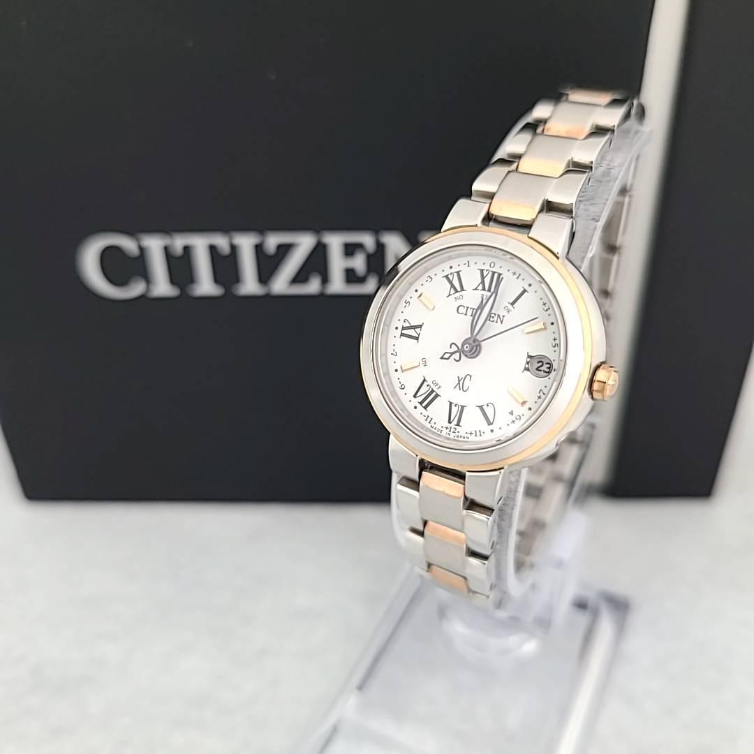 ☆【美品稼働品】シチズン citizen クロスシー 電波ソーラー H060