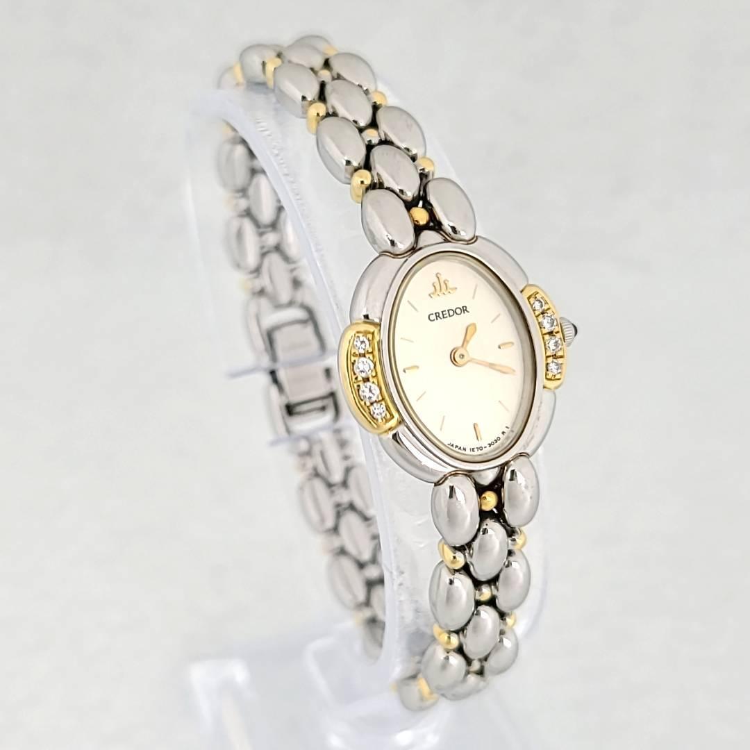 ☆【美品稼働品】セイコー SEIKO クレドール 1E70-3040 18K×SS