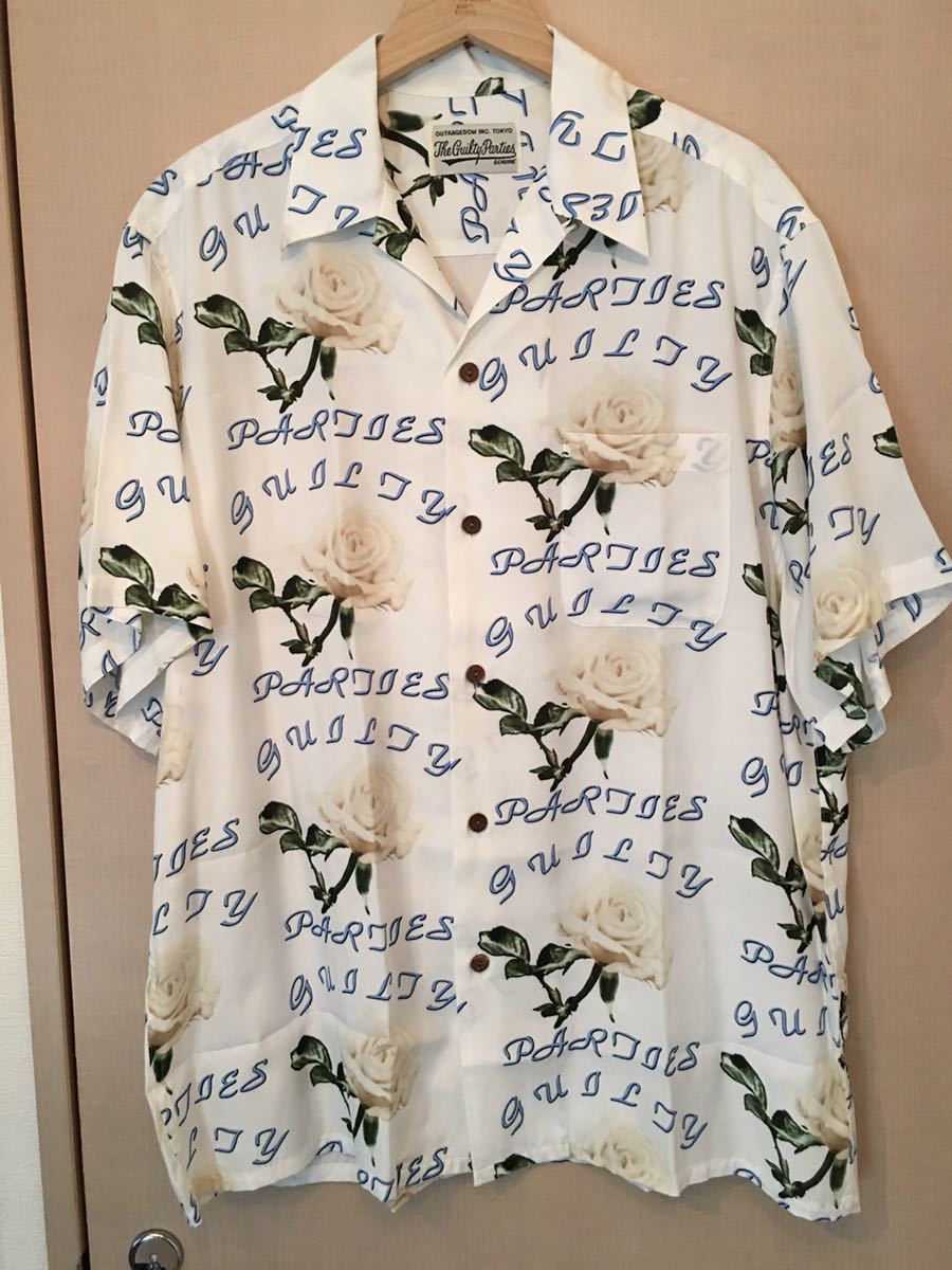WACKO MARIA ワコマリア 薔薇 バラ ハワイアン アロハ シャツ L