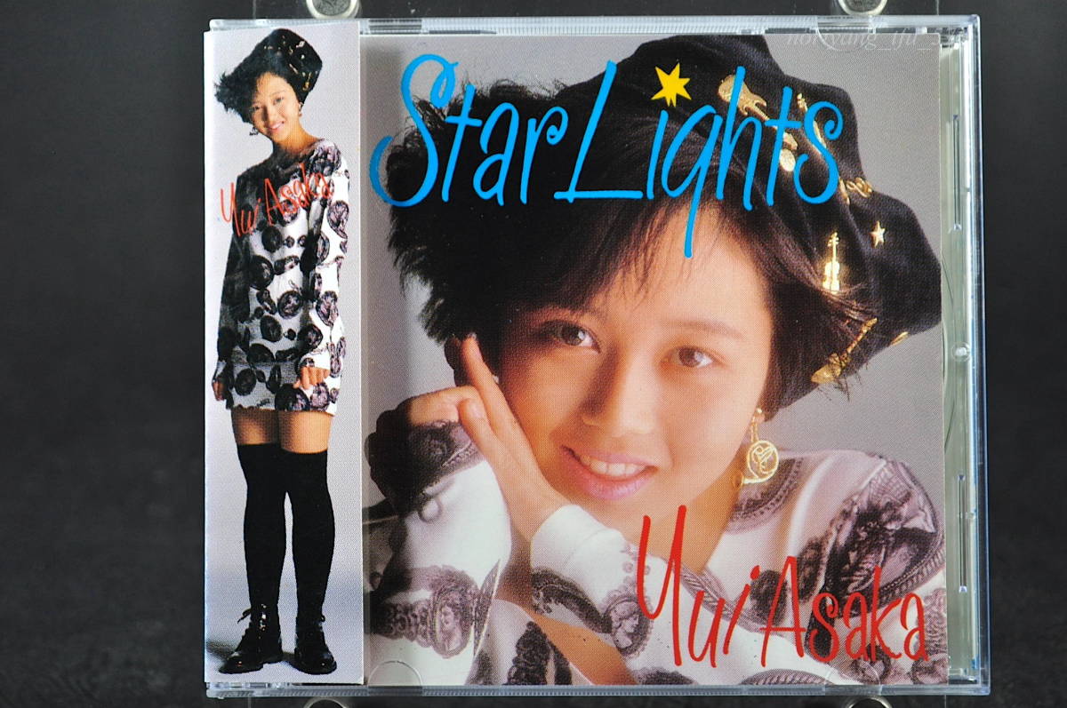 帯付 廃盤 ステッカー付☆ 浅香唯 Star Lights / スターライツ ■87年盤 CD 2nd アルバム ♪10月のクリスマス,他 税表記無し 32HD-16 美品_画像1