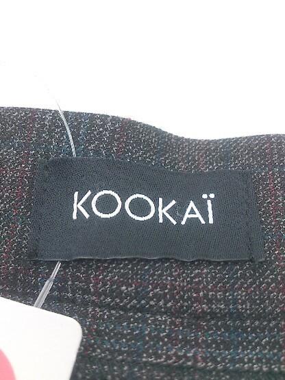 ◇ KOOKAI クーカイ チェック キュロットスカート サイズ 36 ダークグレー系 レディース P 1211170002452_画像3