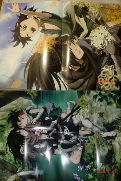 どろろ DORORO OFFICIAL COMPLETE　設定集　ピンナップ　３枚　ポスター１枚　雑誌切り抜き多数_画像3