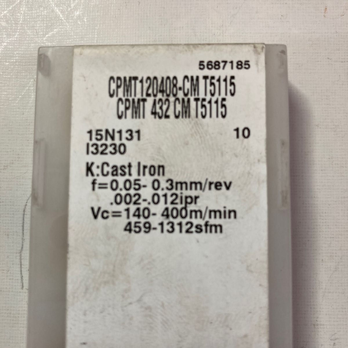 タンガロイ 新品チップ CPMT120408-CMT5115 CPMT 432 CM T5115 タンガロイ 新品チップ CPMT120408-CMT5115 CPMT 432 CM T5115
