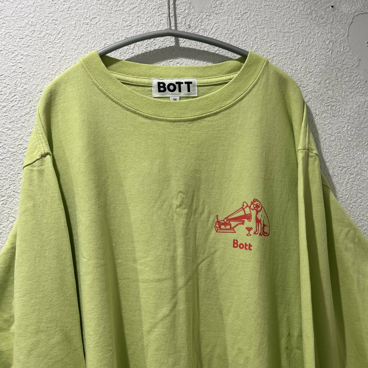 公式の Bott 【表参道t05】 Dog L/SL Tee 長袖Tシャツ SIZE M