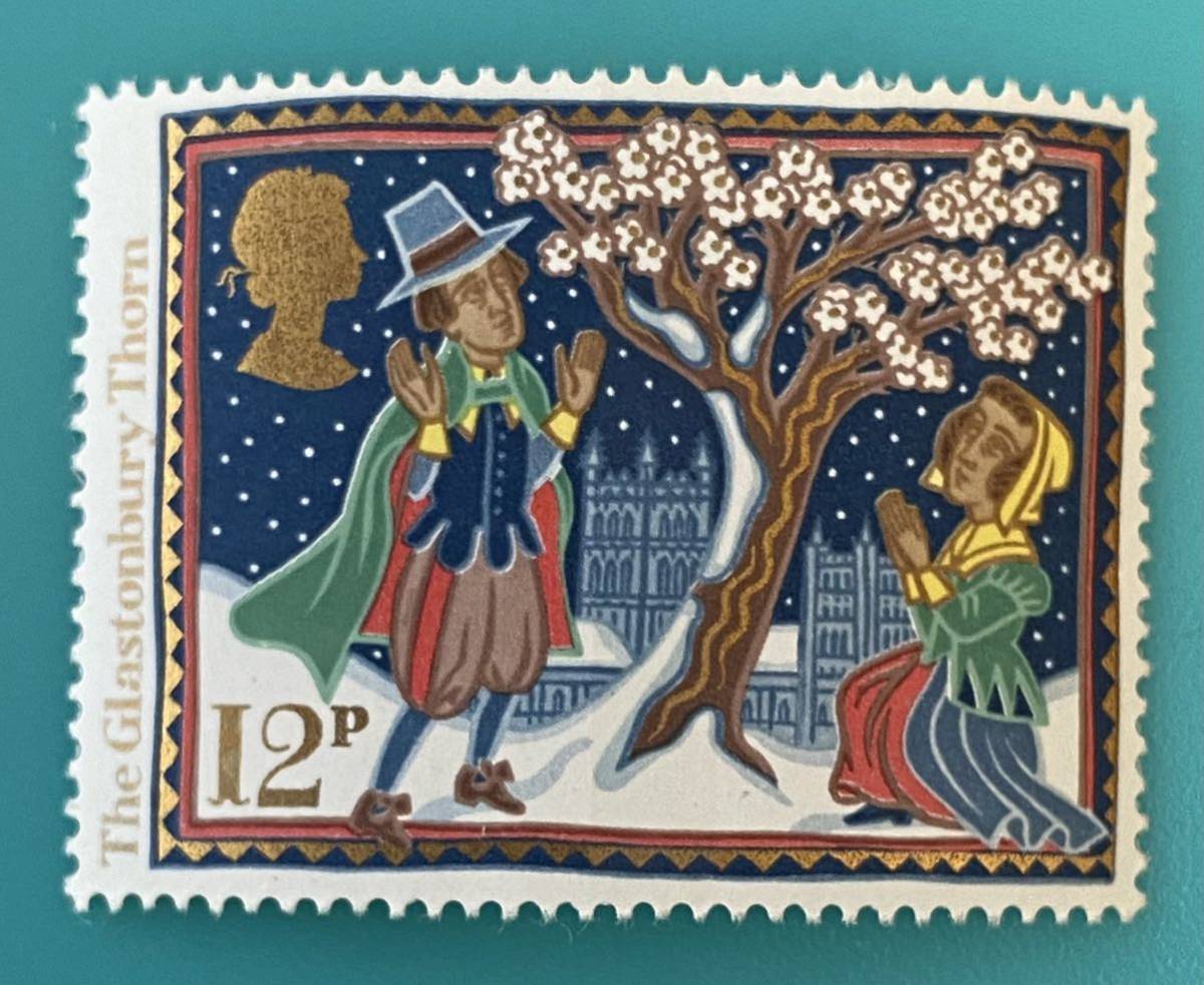 イギリス切手★ 1986 年のクリスマス - 民俗習慣 ..グラストンベリーの棘. 未使用 F6_画像1