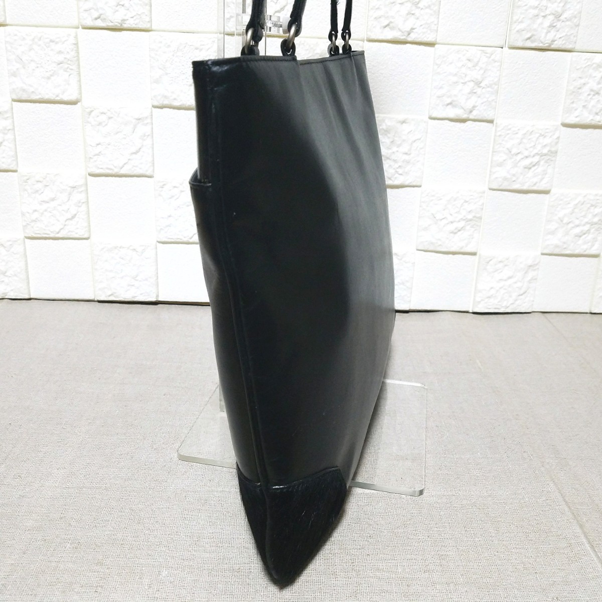 美品】アニエスベー ボヤージュ トートバッグ レザー 肩掛けOK