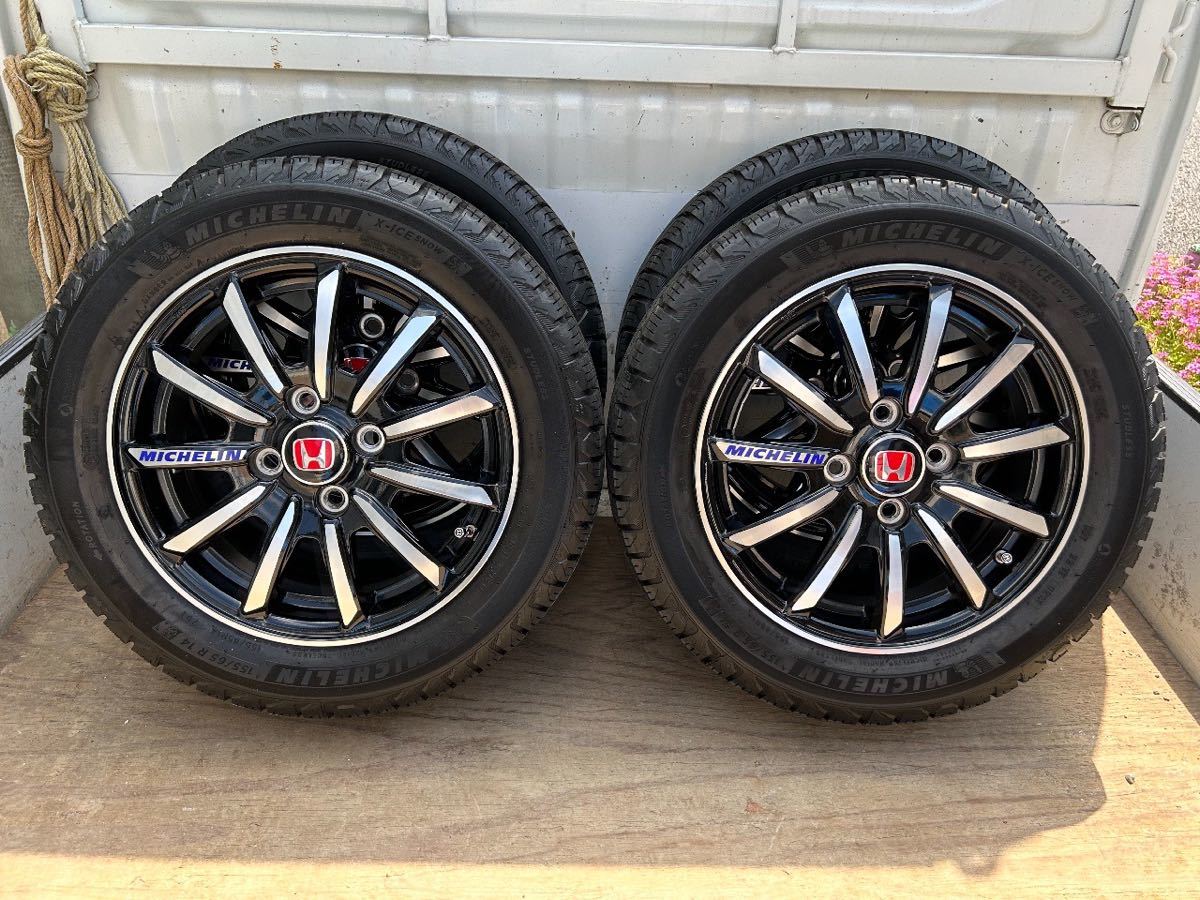 N-WGN純正アルミ＆ミシュランスタッドレス 155/65R14 www.fujiwarafarm.jp