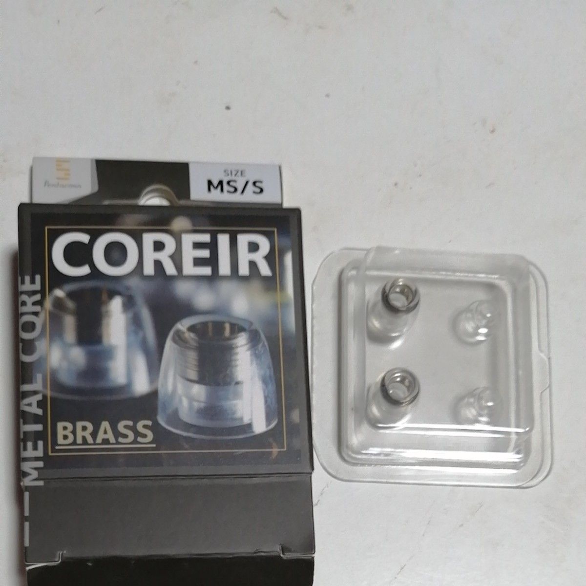 日本ディックス COREIR -コレイル- BRASS MS-Sセット Sサイズ1ペアのみ (MSサイズ欠品) イヤーピース