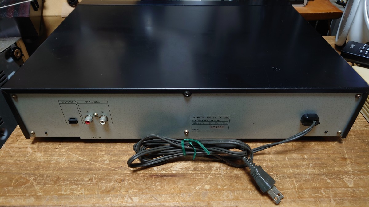 SONY CDプレーヤー　CDP-750 中古　TDA1541_画像6