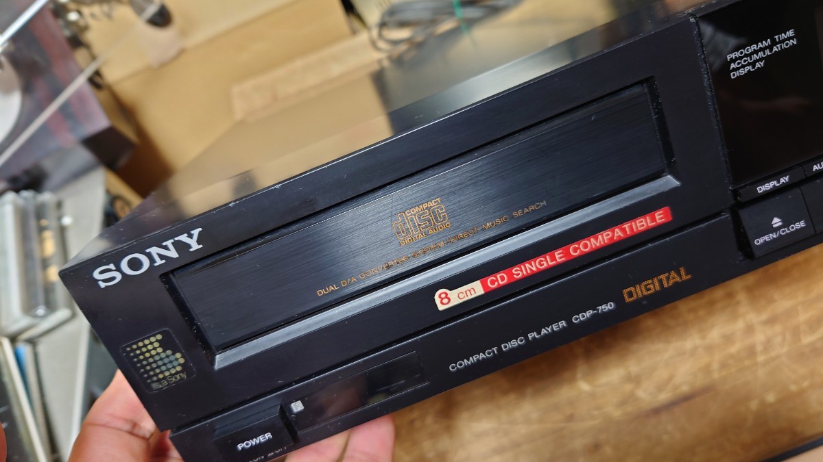 SONY CDプレーヤー　CDP-750 中古　TDA1541_画像9