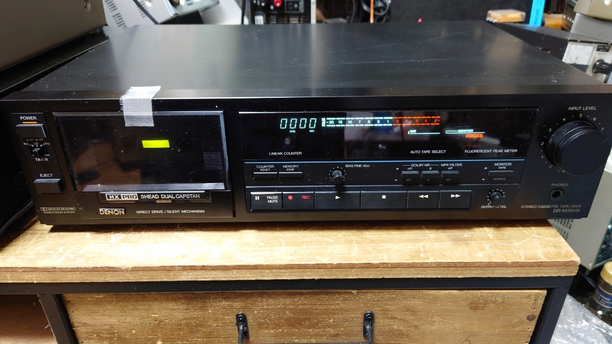 DENON 3ヘッドカセットデッキ　DR-M35HX ジャンク_画像1