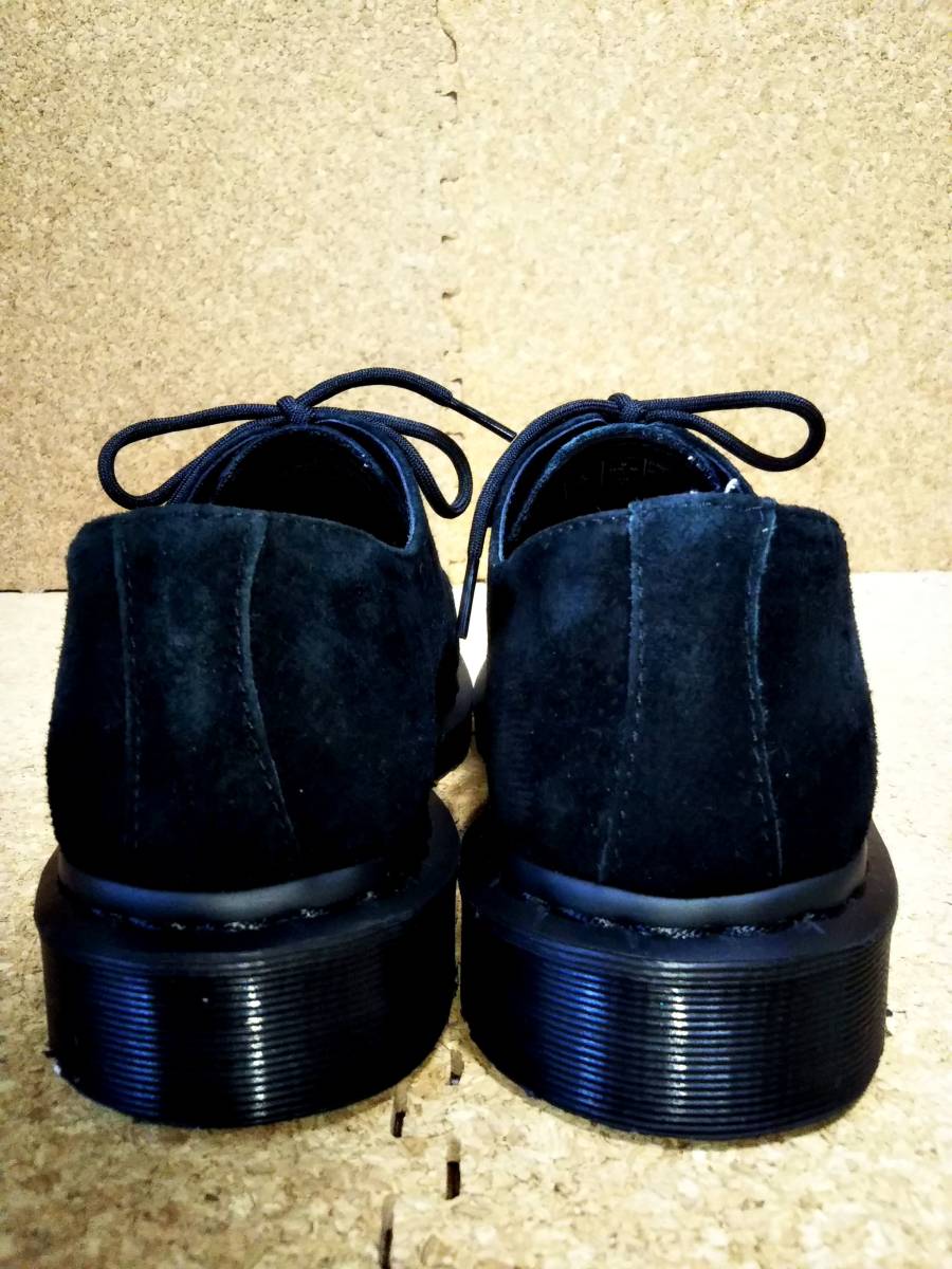 【Dr.MARTENS】ドクターマーチン 1461 MONO SOFT BUCK 3ホールシューズ UK8 (27cm ) 3EYE SHOE モノ オールブラック スエード【極美品】_画像6