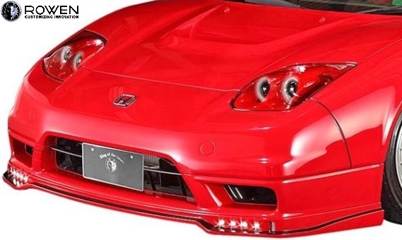 【M’s】ホンダ NSX NA2 後期 (2002.05-2005.12) ROWEN フロントスポイラー (LED付)／／FRP製 ロエン エアロ タイプR type R 1H002A00_画像3