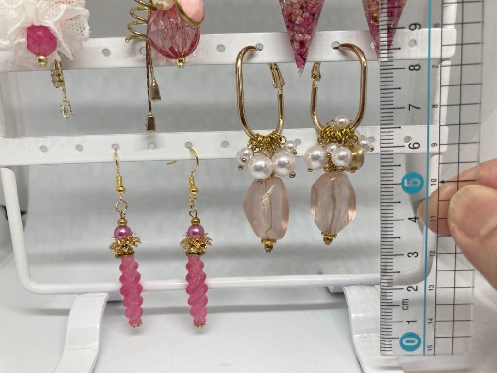 通販 ハンドメイド ピアス イヤリング 7点セット まとめ売り 13 天然石