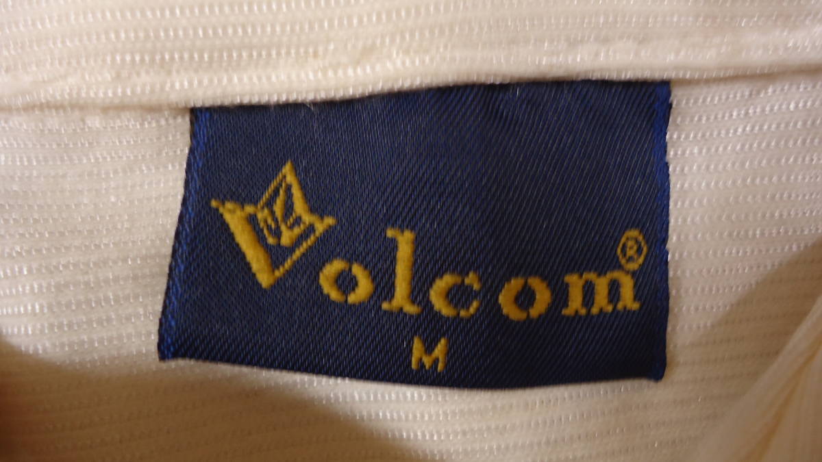Volcom 旧モデル 半袖 ニットシャツ クリーム M 半額以下 60%off ボルコム Surf Snow レターパックライト おてがる配送ゆうパック 匿名配送_画像8